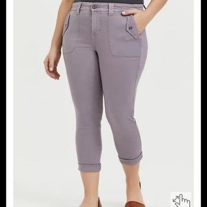 Torrid lilac aviator crop pant sz 14